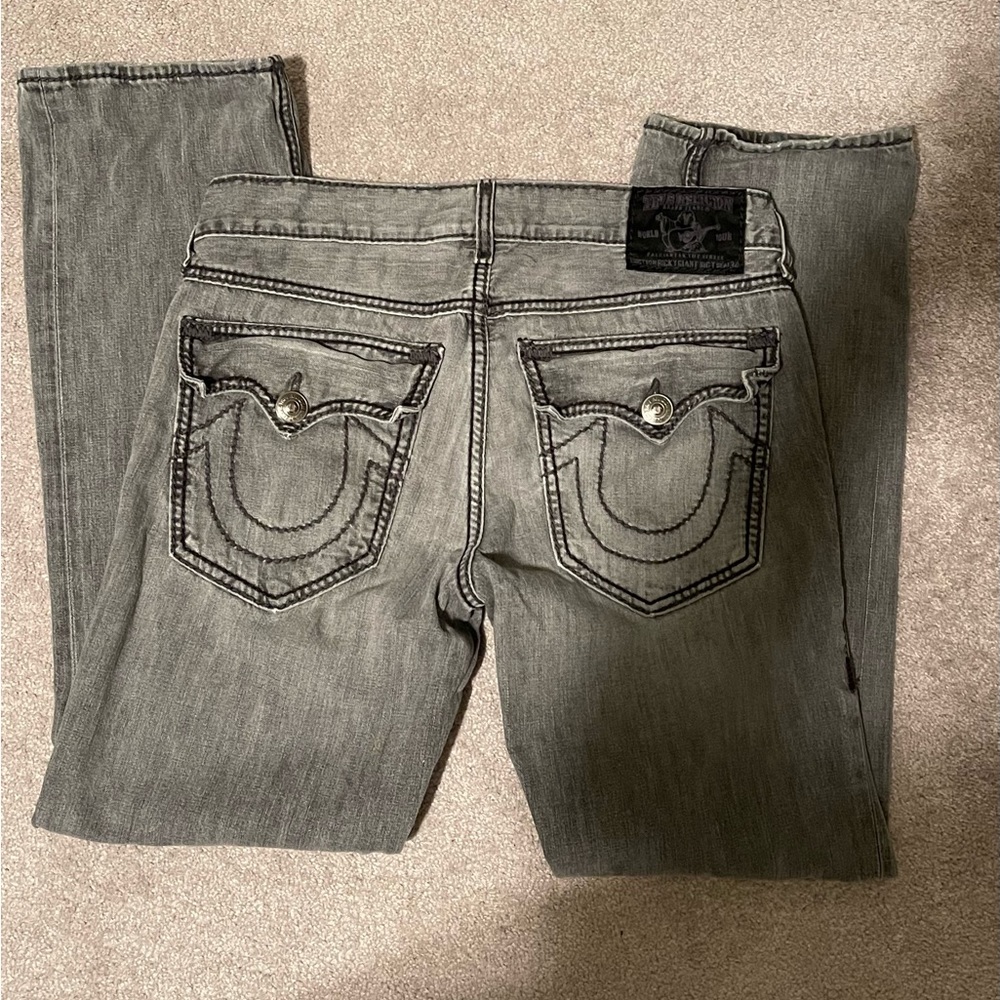 True Religion Relaxed Straight Jeans - Picture 2 of 4